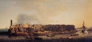 Dominic Serres The British Fleet entering Havana,21 August 1762 oil painting on canvas